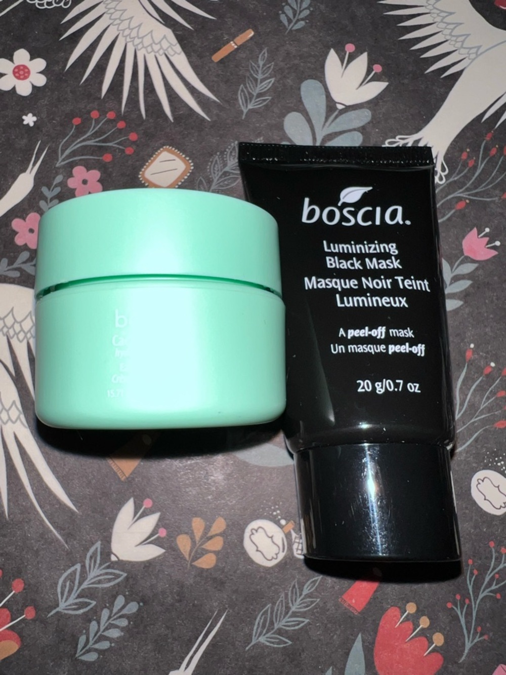boscia Black Peel-Off Mask & Boscia Cactus Water Skincare Jar- Travel size